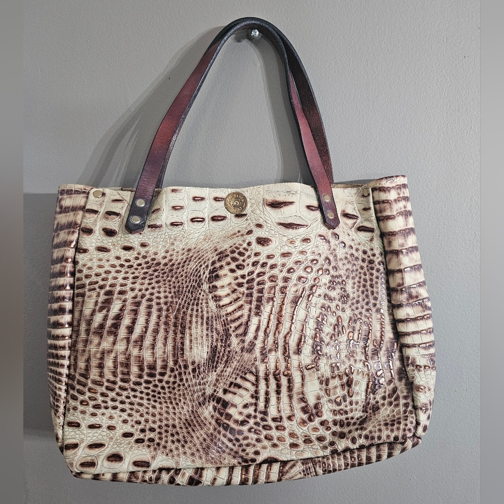 SouthLife Supply Co. Embossed Leather Tote